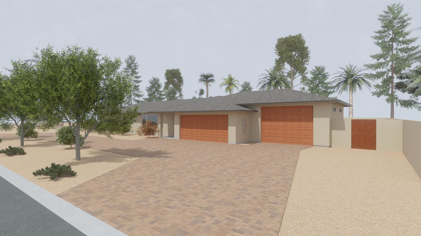 3d design image of a garage addition in Scottsdale, AZ
