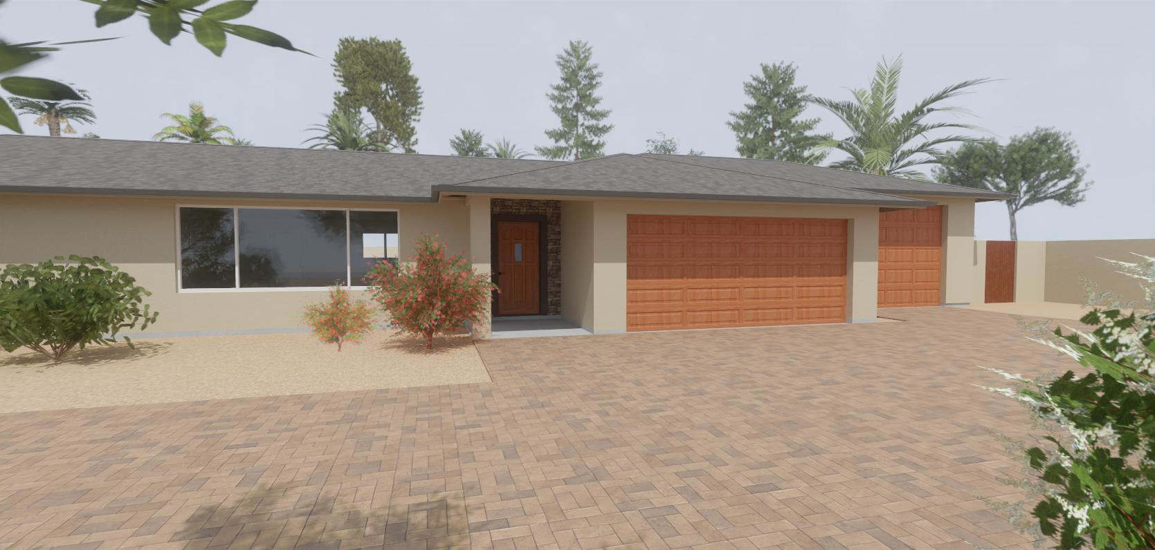 Ranch Home Garage Addition in Scottsdale